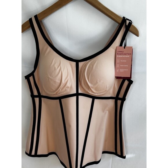 HoneyLove Boldness corset Rose Black Women’s Size 1X Body Contour Sculpting NWT - Picture 5 of 11
